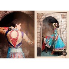 Blue ZOYA SAPPHIRE WEDDING WEAR DESIGNER DRESS